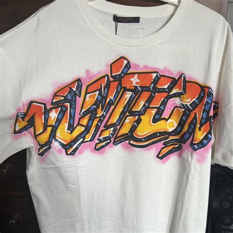 louis vuitton graffiti t-shirt|louis vuitton monogram shirt.